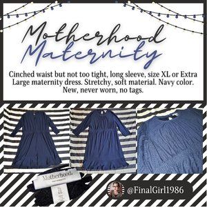 Navy Maternity Dress